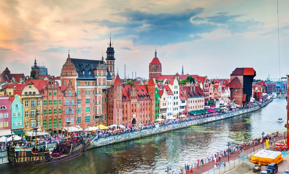 Billige flyrejser fra Billund, Danmark til Gdańsk, Polen