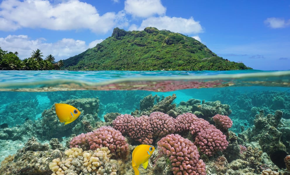Billig biluthyrning i Huahine, Franska Polynesien