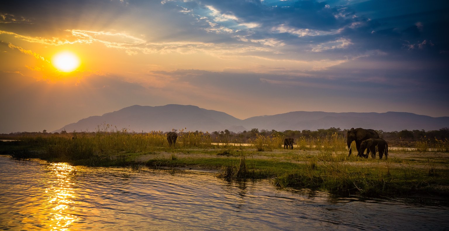 Vluchten naar Lower Zambezi National Park, Zambia