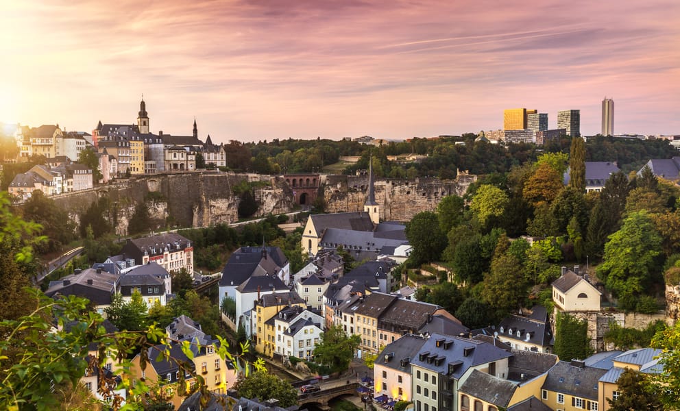 Cheap flights from Saint Helier, Jersey to Luxembourg City, Luxembourg