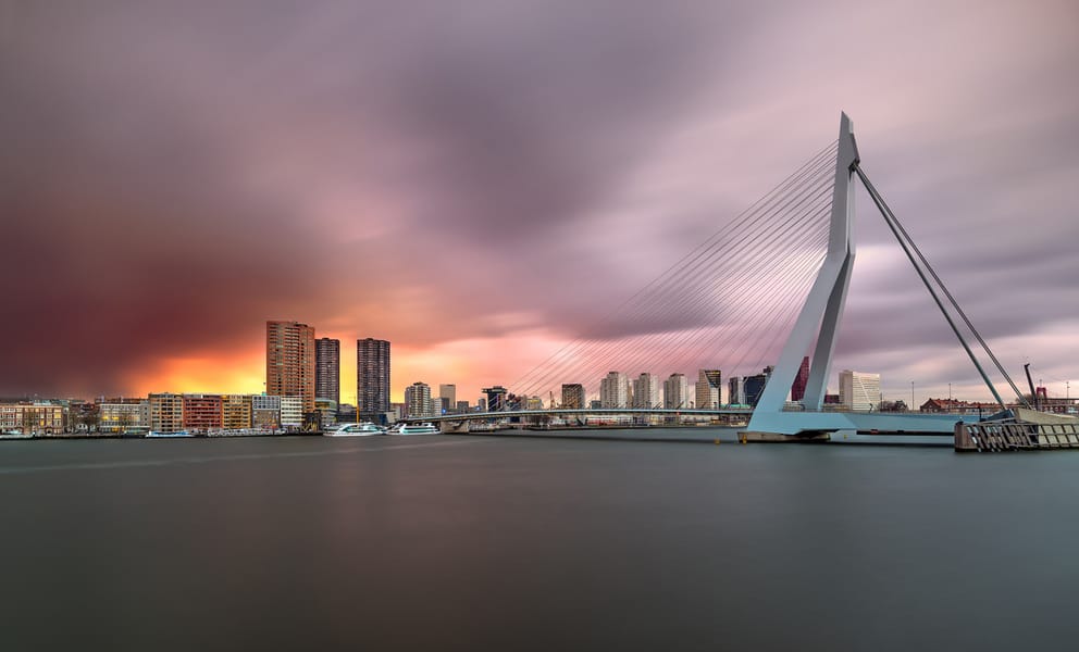 Vluchten van Málaga, Spanje naar Rotterdam, Nederland